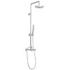 Como - Exposed Thermostatic Shower Set With Round Head - Chrome