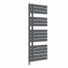 Kristiansund 1380 x 500mm Flat Sand Grey Thermostatic Electric Designer Heated Towel Rail