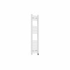 Bergen 1200 x 300mm Straight White Prefilled Electric Heated Towel Rail