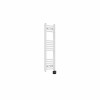 Fjord 1000 x 300mm Curved White Thermostatic Wifi Control Electric Heated Towel Rail