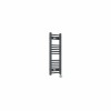 Bergen 800 x 300mm Straight Anthracite Thermostatic Touch Control Electric Heated Towel Rail