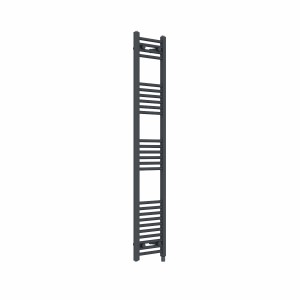 Bergen 1600 x 300mm Straight Anthracite Electric Heated Towel Rail