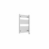 Bergen 800 x 600mm Straight Chrome Thermostatic Touch Control Wifi Electric Heated Towel Rail