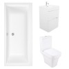 Avola Bathroom Suite with Freestanding Vanity Unit