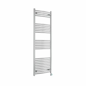 Fjord 1600 x 600mm Curved Chrome Thermostatic Touch Control Wifi Electric Heated Towel Rail