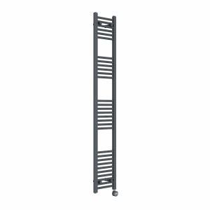 Bergen 1800 x 300mm Straight Anthracite Thermostatic Touch Control Electric Heated Towel Rail