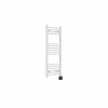 Fjord 1000 x 400mm Curved White Thermostatic Wifi Control Electric Heated Towel Rail