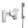 Camden Modern Bath Shower Mixer Tap with Hand Shower - Chrome