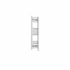 Bergen 1000 x 300mm Straight Chrome Thermostatic Touch Control Electric Heated Towel Rail