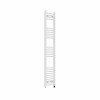 Fjord 1600 x 300mm Curved White Prefilled Electric Heated Towel Rail