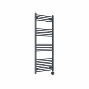 Bergen 1400 x 600mm Straight Anthracite Thermostatic Wifi Control Electric Heated Towel Rail