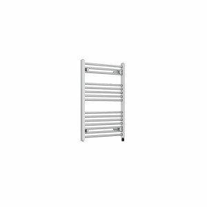 Bergen 800 x 600mm Straight Chrome Prefilled Electric Heated Towel Rail