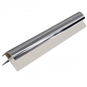 Murar - 8mm PVC External Corner Trim - Silver