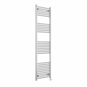 Bergen 1800 x 500mm Straight Chrome Thermostatic Touch Control Wifi Electric Heated Towel Rail