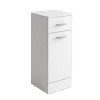 Absolute II 300mm Gloss White Laundry Basket Storage Furniture Unit