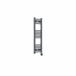 Bergen 1000 x 300mm Straight Anthracite Thermostatic Touch Control Electric Heated Towel Rail