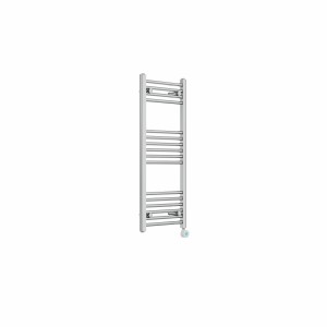 Bergen 1000 x 400mm Straight Chrome Thermostatic Touch Control Electric Heated Towel Rail