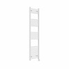 Bergen 1600 x 400mm Straight White Thermostatic Touch Control Electric Heated Towel Rail