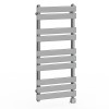Juva 1000 x 450mm Chrome Flat Panel Electric Thermostatic Heated Designer Towel Rail