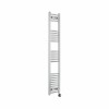 Fjord 1600 x 300mm Curved Chrome Thermostatic Touch Control Electric Heated Towel Rail