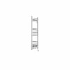 Fjord 1000 x 300mm Curved Chrome Thermostatic Touch Control Electric Heated Towel Rail