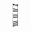 Bergen 1600 x 500mm Straight Anthracite Thermostatic Touch Control Electric Heated Towel Rail