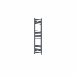 Fjord 1000 x 300mm Curved Anthracite Prefilled Electric Heated Towel Rail