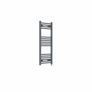 Bergen 1000 x 400mm Straight Anthracite Prefilled Electric Heated Towel Rail
