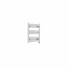 Bergen 600 x 500mm Straight Chrome Prefilled Electric Heated Towel Rail