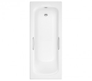 Lune Twin Grip Anti-Slip Straight Bath Single Ended - Choice of Sizes