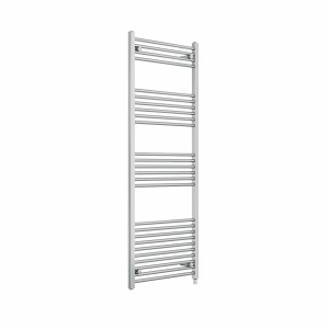 Bergen 1600 x 600mm Straight Chrome Prefilled Electric Heated Towel Rail