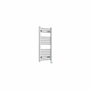 Bergen 800 x 400mm Straight Chrome Thermostatic Touch Control Wifi Electric Heated Towel Rail