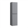 Serene II Gloss Grey Wall Hung High Cabinet Cupboard 1400mm