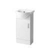 Absolute II 450mm Gloss White Cloakroom Basin Vanity Unit Cabinet