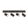 Forum SCORPIUS - 4 Lamp Bar Bathroom Spotlight IP44 - MattBlack