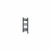 Bergen 600 x 300mm Straight Anthracite Thermostatic Touch Control Electric Heated Towel Rail