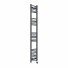 Bergen 1800 x 300mm Straight Anthracite Thermostatic Touch Control Electric Heated Towel Rail