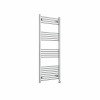 Bergen 1400 x 600mm Straight Chrome Thermostatic Touch Control Electric Heated Towel Rail