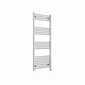 Bergen 1400 x 600mm Straight Chrome Thermostatic Touch Control Electric Heated Towel Rail