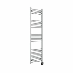 Bergen 1600 x 500mm Straight Chrome Thermostatic Wifi Control Electric Heated Towel Rail