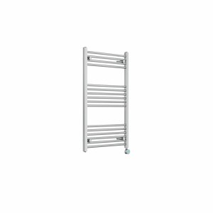 Bergen 1000 x 600mm Straight Chrome Thermostatic Touch Control Electric Heated Towel Rail