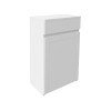 Imperio Bordeaux - 500mm Traditional WC Unit - Chalk White