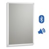 Sava - 500 x 700mm LED Mirror with Demister Pad, Shaver Socket & Bluetooth