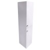 Gloss White Wall Hung High 2 door Cabinet Cupboard 1400mm