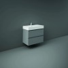 RAK-Joy 800mm Two Drawer Wall Hung Vanity With Modern Basin - Urban Grey