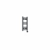 Fjord 600 x 300mm Curved Anthracite Thermostatic Touch Control Electric Heated Towel Rail