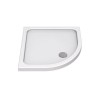 Kudos KStone -  Anti-Slip 800 x 800mm Quadrant Shower Tray - White -   KSQ80SR