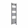 Bergen 1600 x 500mm Straight Anthracite Thermostatic Touch Control Electric Heated Towel Rail