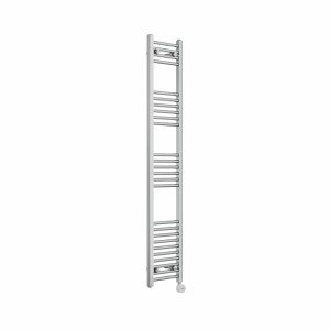 Bergen 1600 x 300mm Straight Chrome Thermostatic Touch Control Electric Heated Towel Rail