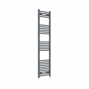 Fjord 1600 x 400mm Curved Anthracite Electric Heated Towel Rail